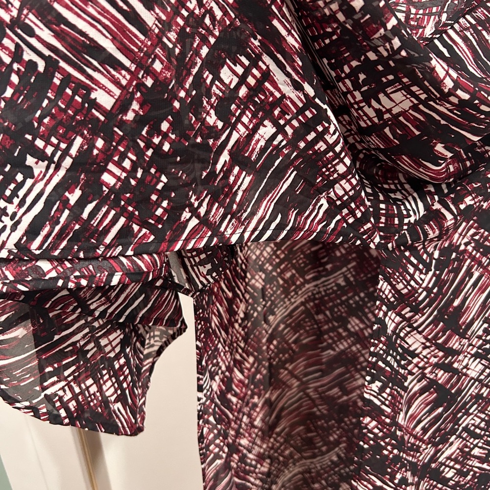 Love & Legend long duster / robe / cardigan Artistic Red and Black - Picture 4 of 9